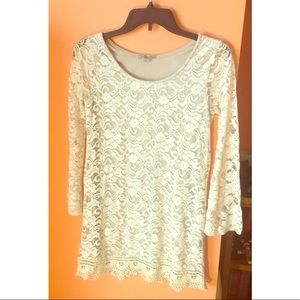 Long-Sleeve Lace Dress